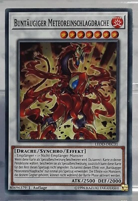 Buntäugiger Meteoreinschlagdrache - LEDD-DEC31 - Legendary Dragon Deck - DE/NM - Bild 1 von 4