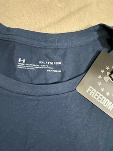 Under Armour Men's UA Freedom Logo T-Shirt (Blue/White Distressed Logo) 1317525 - Picture 1 of 6