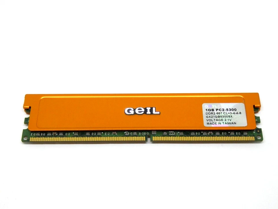 1GB Geil GX21GB5300SX  DDR2-677 PC2-5300 - PC Memory - Image 1 of 1