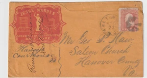 1860's grill fncy crk BALTIMORE MD Red illusty advt cameo JESSE HARDEN (d286) - Picture 1 of 2