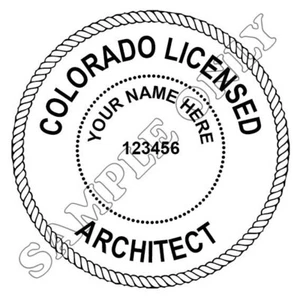 Individuelles Colorado lizenziertes Architektensiegel/Stempel (elektronisch) - Bild 1 von 1