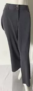 Pantaloni Lane Bryant donna grigi a metà altezza gambe larghe tasche taglia 18 media - Foto 1 di 9