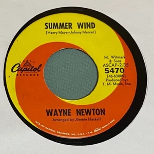 Wayne Newton – Summer Wind (Pop) 1965 Capitol Records Single 45 RPM - Picture 1 of 2