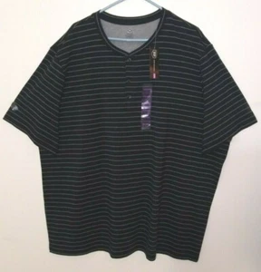 Camiseta Berkley Jensen Nueva con Etiquetas para Hombre 3XL Mangas Cortas Negra con Rayas Blancas - Imagen 1 de 5