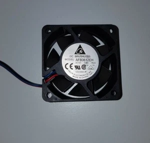 Delta AFB0612EH Gehäuselüfter Lüfter Cooler Fan 60x60x25mm DC12V 0.48A 3pin - Bild 1 von 3