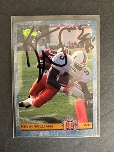 KEVIN WILLIAMS 1993 CLASSIC DRAFT  RC #53 DALLAS COWBOYS Rookie Auto
