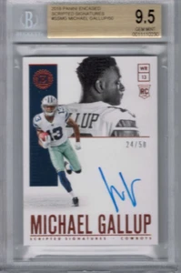 2018 Panini Encased Michael Gallup Scripted Signatures Rookie #'ed 24/50 BGS 9.5 - Bild 1 von 1