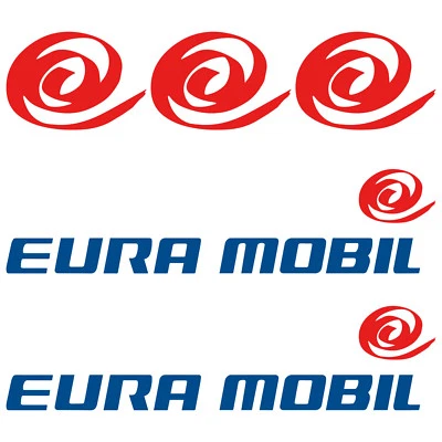 RAWISTICKER Eura Mobil XL autocollant sticker camping car caravane caravan 5 Pièces