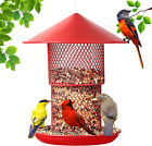 Metal Bird Feeders Cardinal Bird Feeder Retractable Birdfeeders outside Hanging 