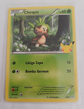 Carte Card Pokémon 6/25 Chespin - carte normale - 25 ANS MCDONALD'S 2021 ESPAGNE