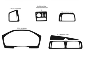 Wood Look Dash Trim Kit for 2000-2005 Volvo V 70 Auto Interior Panel - Picture 1 of 12