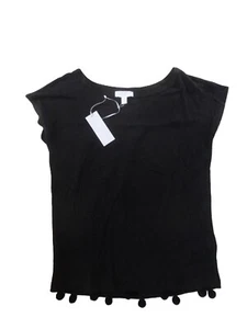 White Label Black Ladies Cotton Top Size UK 8. - Picture 1 of 4