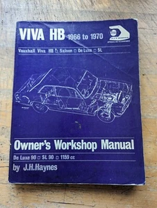 Vauxhall Viva HB (All 1159cc Models 1966-1970) Haynes Workshop Manual - Picture 1 of 7