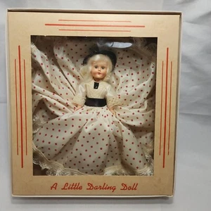 A Little Darling Doll Duchess Vintage Collectable GIBSON GIRL Polka Dot - Picture 1 of 6