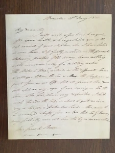 BATALLA DE WATERLOO 1815: CARTA LT.COL. NICOLAY TO MAJOR GEN. J.BROWN *(Repro)* - Imagen 1 de 12