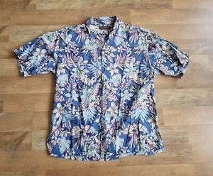 Camisa grande TORI RICHARD 100% algodón césped hawaiano aloha hecha en EE. UU. - Imagen 1 de 5