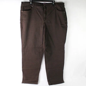 Gloria Vanderbilt Women's Brown Amanda Stretch Denim Jean 20W - Picture 1 of 5