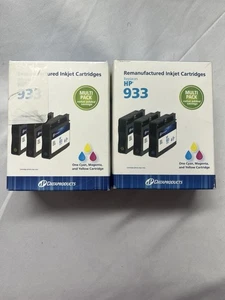 2pk Dataproducts Wymienne wielopak wkłady atramentowe (CMY) Pasują / do HP 933 - Zdjęcie 1 z 4