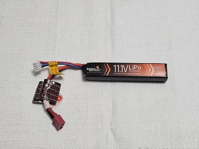 (DEANS) Lancer Tactical 11.1v 1000mAh 20C Tipo Palo Airsoft LIPO Batería Foto 1 de 2