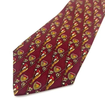Salvatore Ferragamo Corbata todo el patrón Golfista auténtico hecho en... - Imagen 1 de 4
