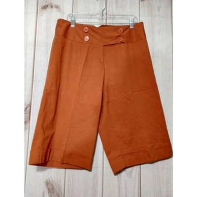 Pantalones Ashley Stewart Damas 12W Naranja Capri Foto 1 de 4