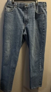 Carhartt Blue Denim Workwear Jeans Men’s Size 40x32 Relaxed Fit B18 DST - Picture 1 of 7