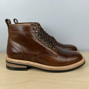 Taylor Stitch Herren Größe 9,5 The Trench Boot Whiskey Braun Leder Schnürstiefel - Bild 1 von 12