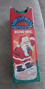 70er, 80er Jahre Echo Mikrofon Musik Spielzeug Kindermikrofon Frohe Weihnachten - Bild 1 von 3