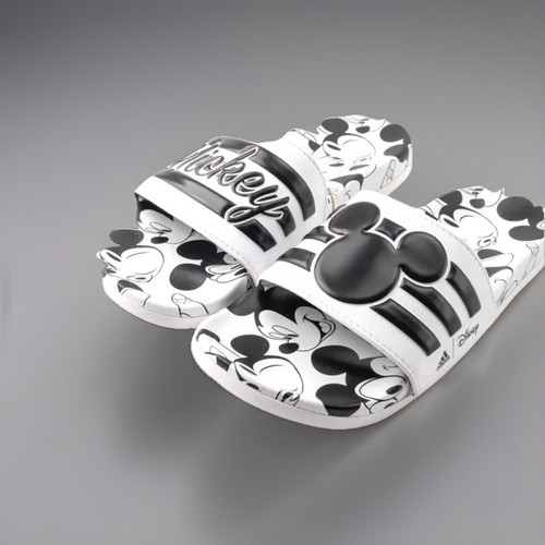 Adidas X Disney Topolino Adilette Comfort Slides Nero Bianco (GW1057) Taglia 12