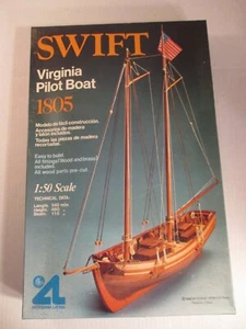 SWIFT VIRGINIA PILOT BOAT 1805 1:50 SCALE MODEL - VINTAGE 1982 READ open box - Bild 1 von 9