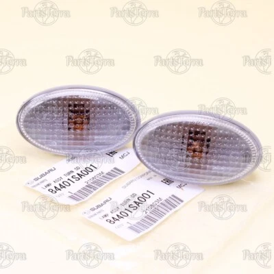 x2 84401SA001 Genuino JDM Subaru 2002-2007 IMPREZA WRX Marcadores Guardabarros Laterales Transparentes Foto 1 de 4