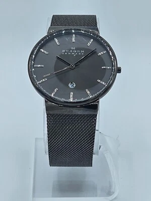 Мужские кварцевые часы SKAGEN Ancher серый циферблат с ионизированной сеткой - Изображение 1 из 4