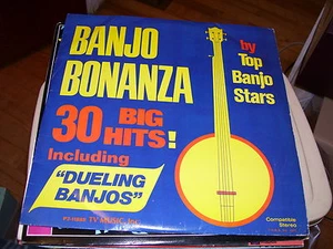 BANJO BONANZA-30 BIG HITS-BANJO STARS-2 LP-VG-COLUMBIA-FLATT-SEEGER-SCRUGGS - Picture 1 of 2
