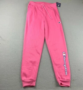 Champion Sweatpants Girls XL Pink Fleece Drawstring Joggers NWT - Picture 1 of 11