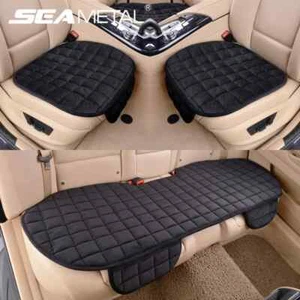 SEAMETAL Winter Plush Car Seat Cover Warm Soft Auto Seat Cushion Anti Slip Chair - Picture 1 of 15