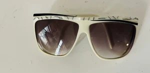 Occhiali da sole vintage anni 80 LAURA BIAGIOTTI Italia oversize MOSAICO perla - Foto 1 di 6