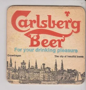 Bierdeckel / Beercoaster / Bierviltje Carlsberg Beer - Imagen 1 de 2