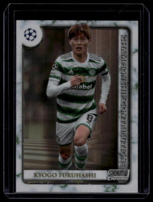 2022-23 Stadium Club Chrome UEFA #CC-KF Kyogo Furuhashi Championship - Image 1 of 2
