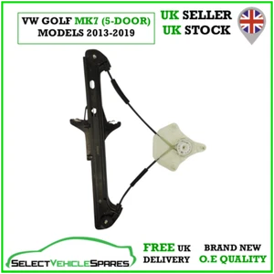 NEW VW GOLF MK7 PASSENGER SIDE REAR LEFT WINDOW REGULATOR 2013-2019 - Picture 1 of 4