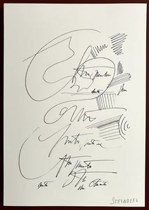 Saul Steinberg Lithographie auf Velin Bukarest New Yorker New York Surrealismus - Bild 1 von 1