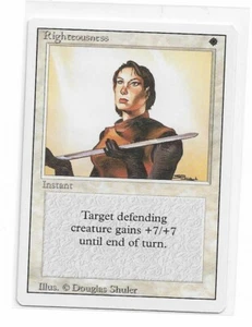 Magic the Gathering ~ MTG ~ 1x Righteousness ~ 3rd Edition ~ M/NM ~ REVISED - Bild 1 von 2
