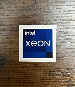 1x Intel Xeon Desktop / Laptop Computer PC sticker label (NEW) - Picture 1 of 1