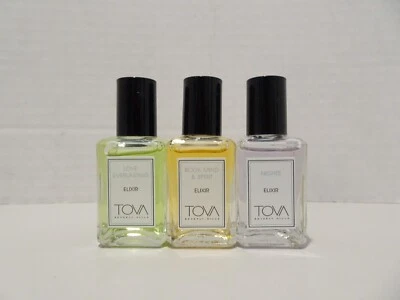 TOVA BEVERLY HILLS PEQUEÑO ELIXIR ROLLERBALL FRAGANCIA 0.5oz LOTE 3 Noches Cuerpo Min Foto 1 de 4