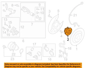MAZDA OEM 13-17 CX-5 Rear Suspension-Hub & Bearing KD352615XC - Picture 1 of 2