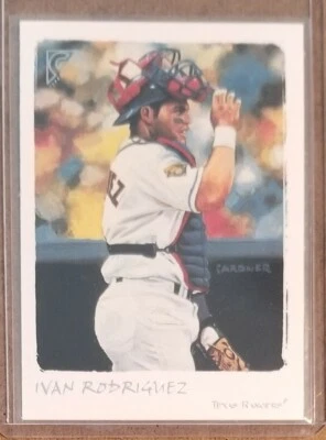 2002 Topps Gallery #71 Ivan Rodriguez Texas Rangers Baseball Card  - Image 1 of 2