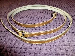 VINTAGE MULBERRY DOPPELSTRANGIGER DÜNNER LEDERGÜRTEL MADE IN ENGLAND GRÖSSE 32/80 - Bild 1 von 9