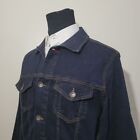 CHAPS Denim Men's Jeans Jacket Size L Navy Blue stretch NWT MSRP $90