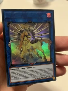 Yugioh  Knightmare Unicorn Mp19-en028 Ultra İtalian misprint hot! - Picture 1 of 5