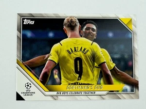 2021-22 Topps UEFA Champions Dortmund's Duo #37 Erling Haaland Jude Bellingham - Bild 1 von 2