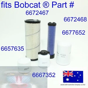 fits Bobcat Filter Service Kit S70 463 6672467 6672468 6657635 6667352 6677652 - Picture 1 of 7